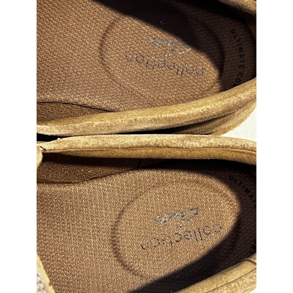 Men's Clark's Suede Slip On Shoes New Without Box Never Worn‎ Beige Color - Picture 7 of 8